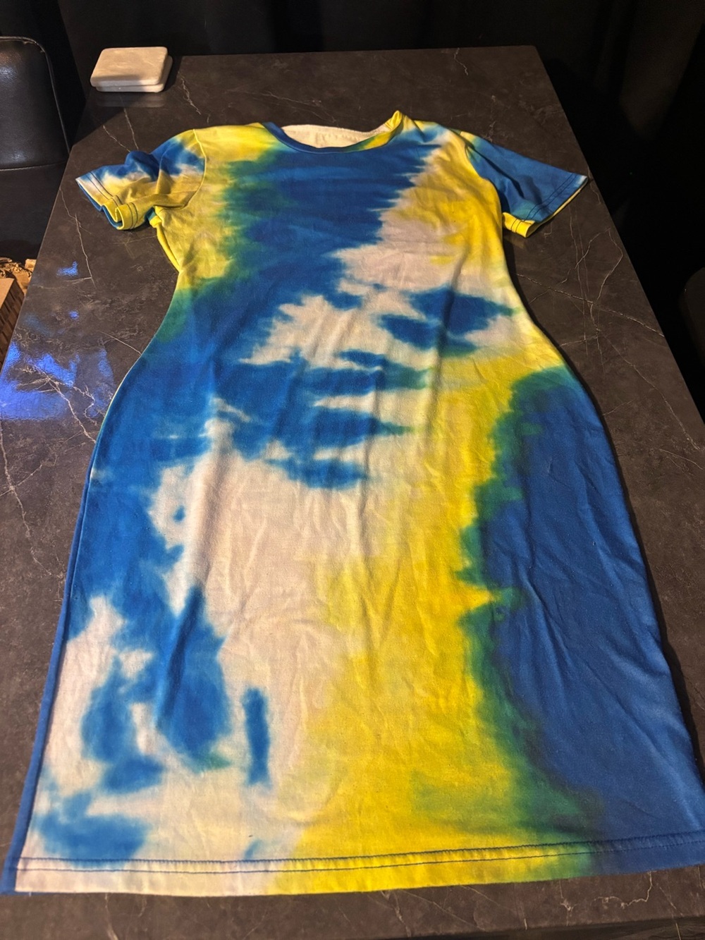 Women’s Blue & White Tie-Dye dress - Brand Unspecified
